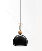 Pendant design lamp  Bon Ton Т1B1 by YUUE Design Studio  (Black)