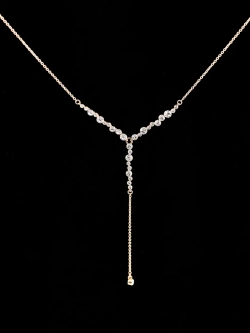 Колье-чокер Лика с подвеской из белых кристаллов Swarovski