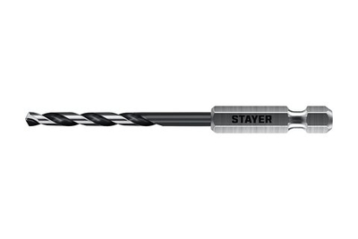 STAYER НЕХ-1/4″, d 3.2 х 89 мм, сверло по металлу для винтовёртов и шуруповертов IMPACT READY (29603-3.2)