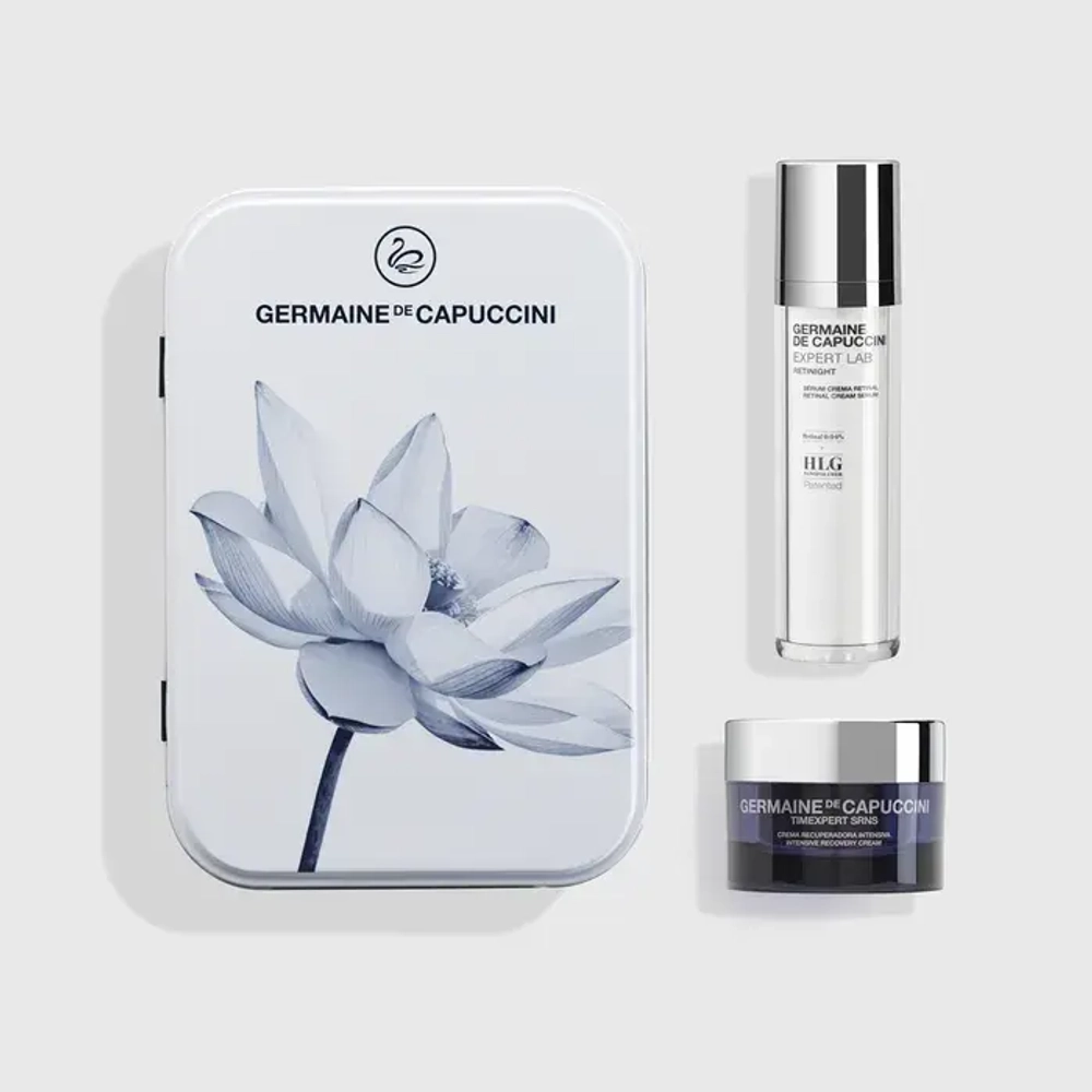 Набор Capture the Beauty: TE SRNS Крем для интенсивного восстановления 50 мл + Expert Lab Эмульсия ночная с ретиналом 50 мл