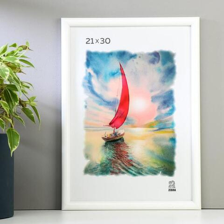 Фоторамка пластик 21х30 см (500) белый 5215040