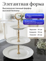 Этажерка 3-ярусная "Bernadotte" 25см 19см 14см