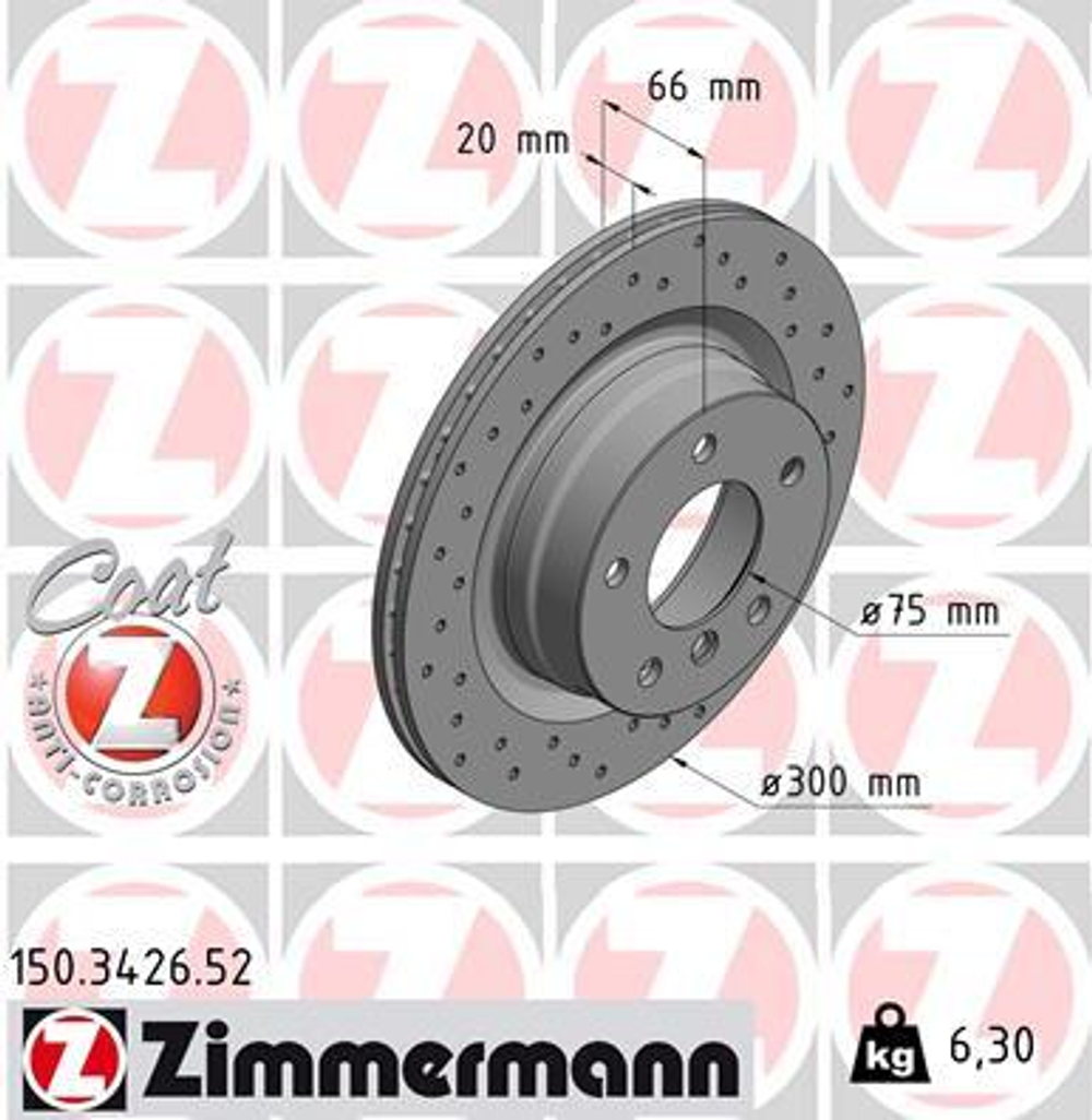 ZIMMERMANN - 150342652-ZIM - Brake Disc