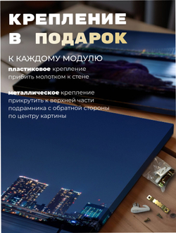 Картина Тихая Венеция модульная 50x70см 3шт.