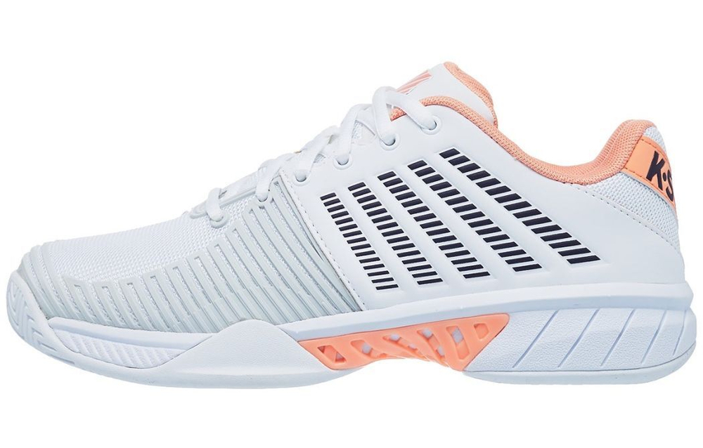 Женские Кроссовки теннисные K-Swiss Express Light 2 Women - white/peach nectar/graystone