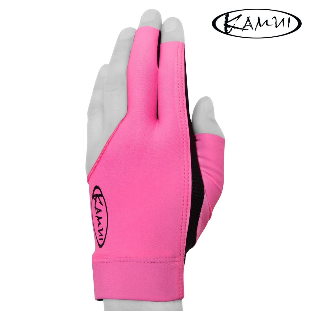 Перчатка для бильярда "Kamui QuickDry" розовая/черная левая L