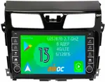 Магнитола для Nissan Teana 2014-2016 (L33) (поддержка кругового обзора) - Airoc AB-1203-NV14 (кнопки и крутилки), Android 13, Быстрая, SIM-слот, CarPlay