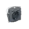Розетка с USB A+A с заземлением и защитными шторками Systeme Electric AtlasDesign Грифель ATN000730