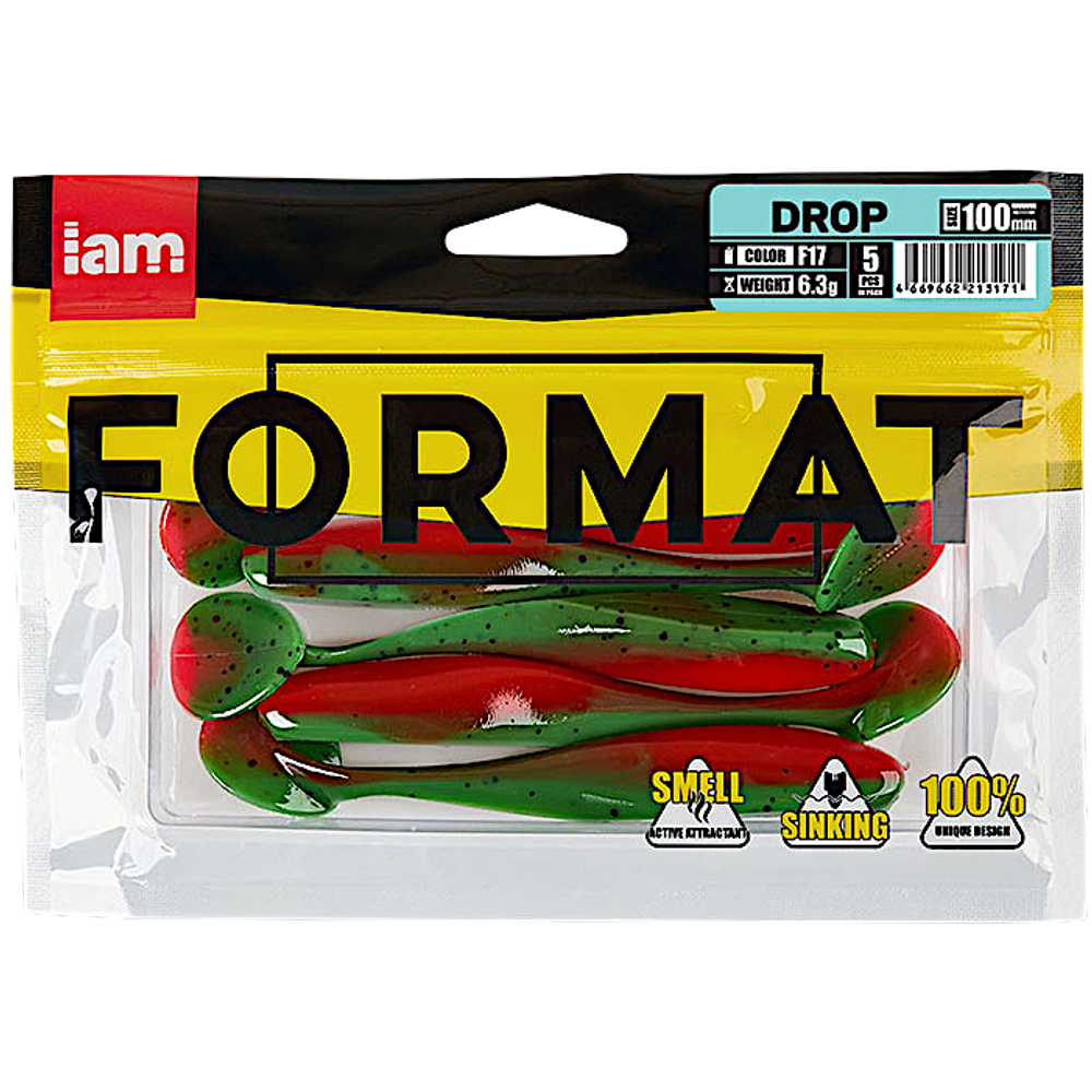 Мягкая приманка IAM Format Drop 100мм 6.3г -