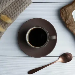 Кофейная пара 100 мл d 6,3 см h5,2 см White Matt New Brown Taiga P.L. Proff Cuisine [8]