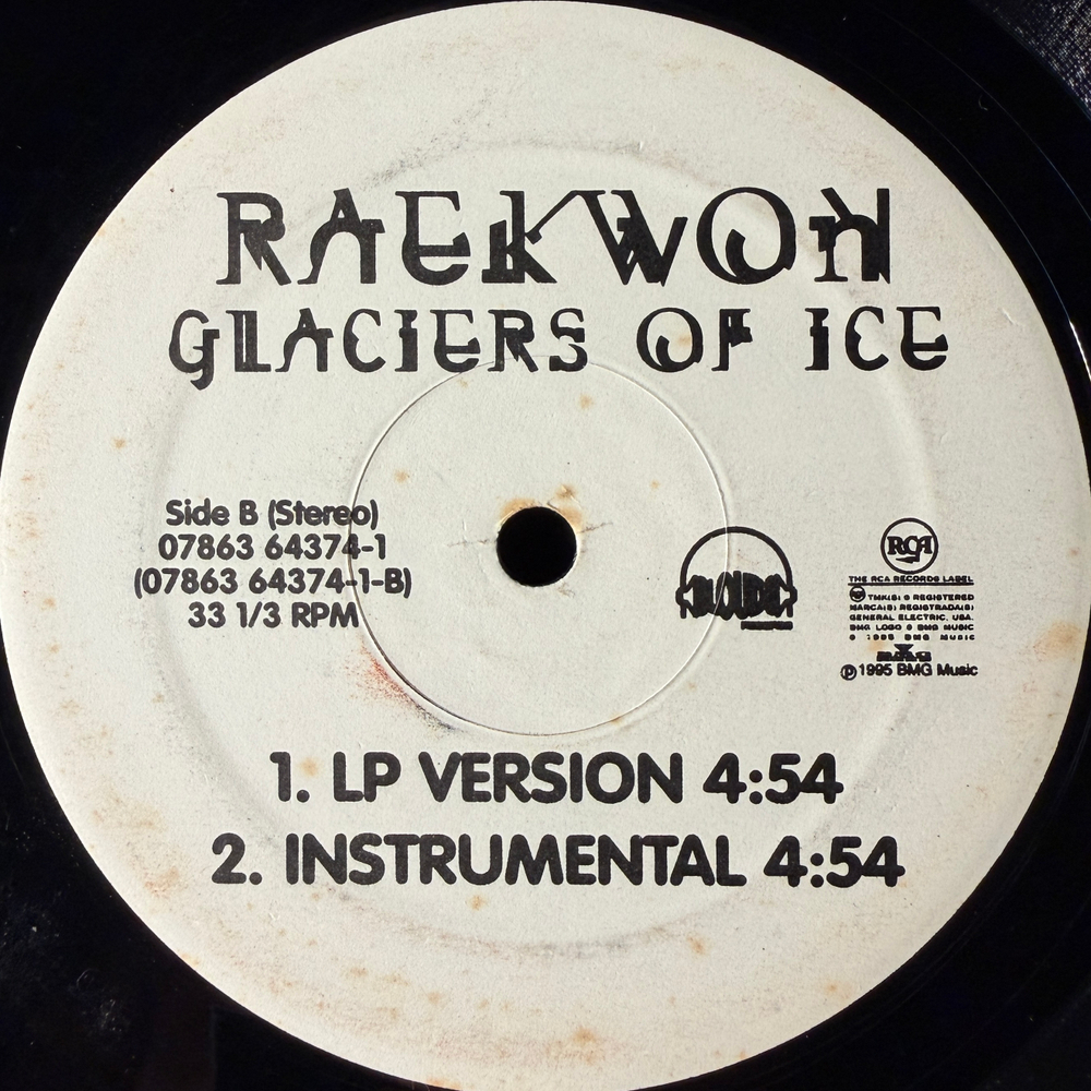 Raekwon Featuring Tony Starks ‎– Criminology / Glaciers Of Ice (США 1995г.) Single Т