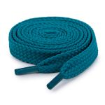 Шнурки обувные плоские 10.0 мм / 100 см, 25 пар (50 шт), №140 бирюзовый, Gamma
