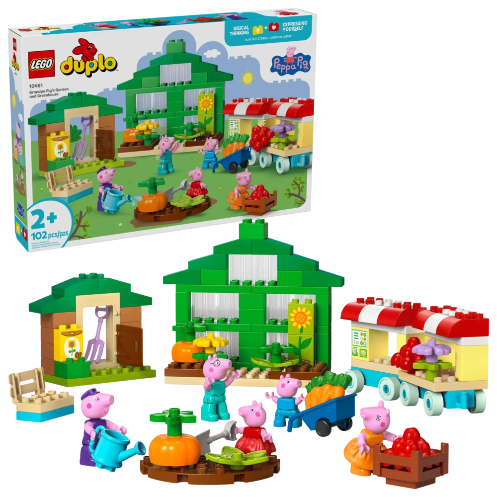 Конструктор LEGO Duplo 10461 Peppa Pig Сад и теплица дедушки