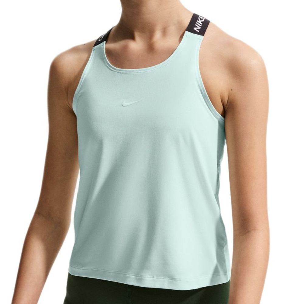 Девичья майка Nike Kids Pro Sleeveless — barely green/black/white