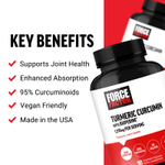 Force Factor, Куркумин и куркумин с BioPerine®, 90 растительных капсул