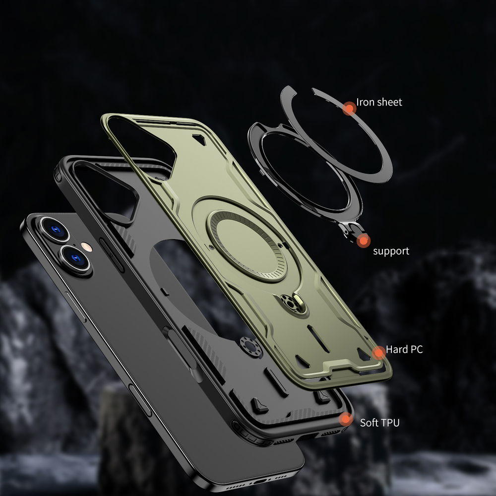 Чехол Magneto Case с кольцом для iPhone 16