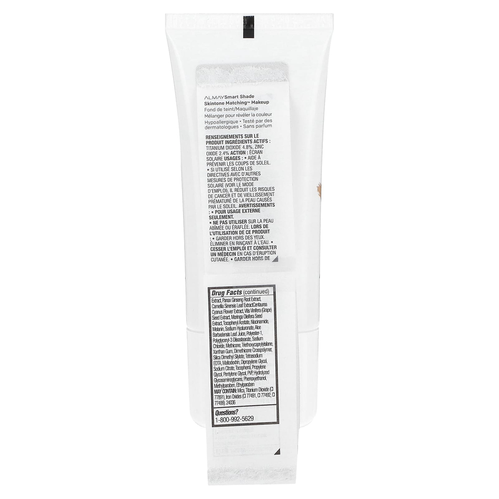 Almay, Smart Shade, макияж под тон кожи, SPF 15, оттенок 200 светлый и средний, мина, 30 мл (1 жидк. унция)