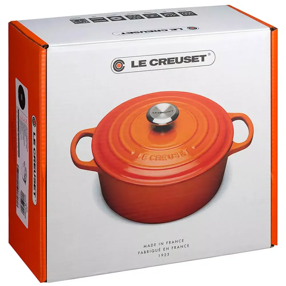 Чугунная кастрюля Le Creuset, Оранжевый - 9