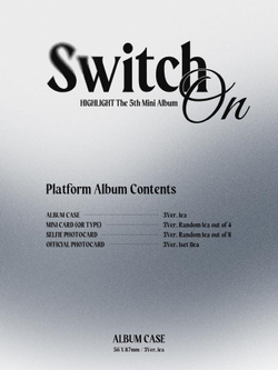 Альбом HIGHLIGHT - SWITCH ON 5th Mini Album PLATFORM RANDOM Version