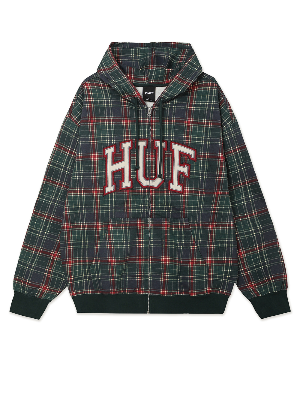 Толстовка С Капюшоном На Молнии Arch Plaid Fz Heavyweight Hoodie