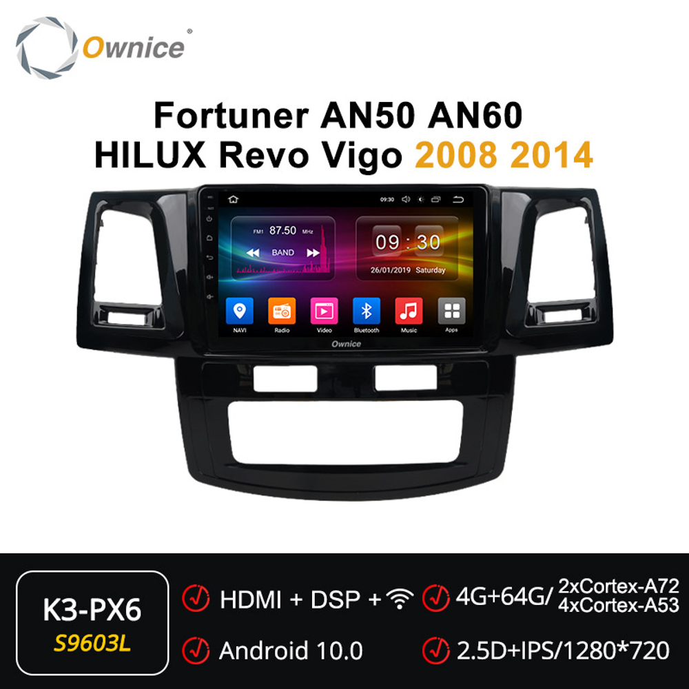 Установочный комплект для TOYOTA Hilux/Fortuner 2011-07.2015  KUBERG OL-9603