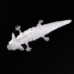 Аксолотль гибкая сегментная подвижная игрушка, 18 см., 3D печать, белая