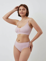 Эко-трусы в мелкий рубчик Eco-wear (Размер: XL) (Цвет: персиковый)