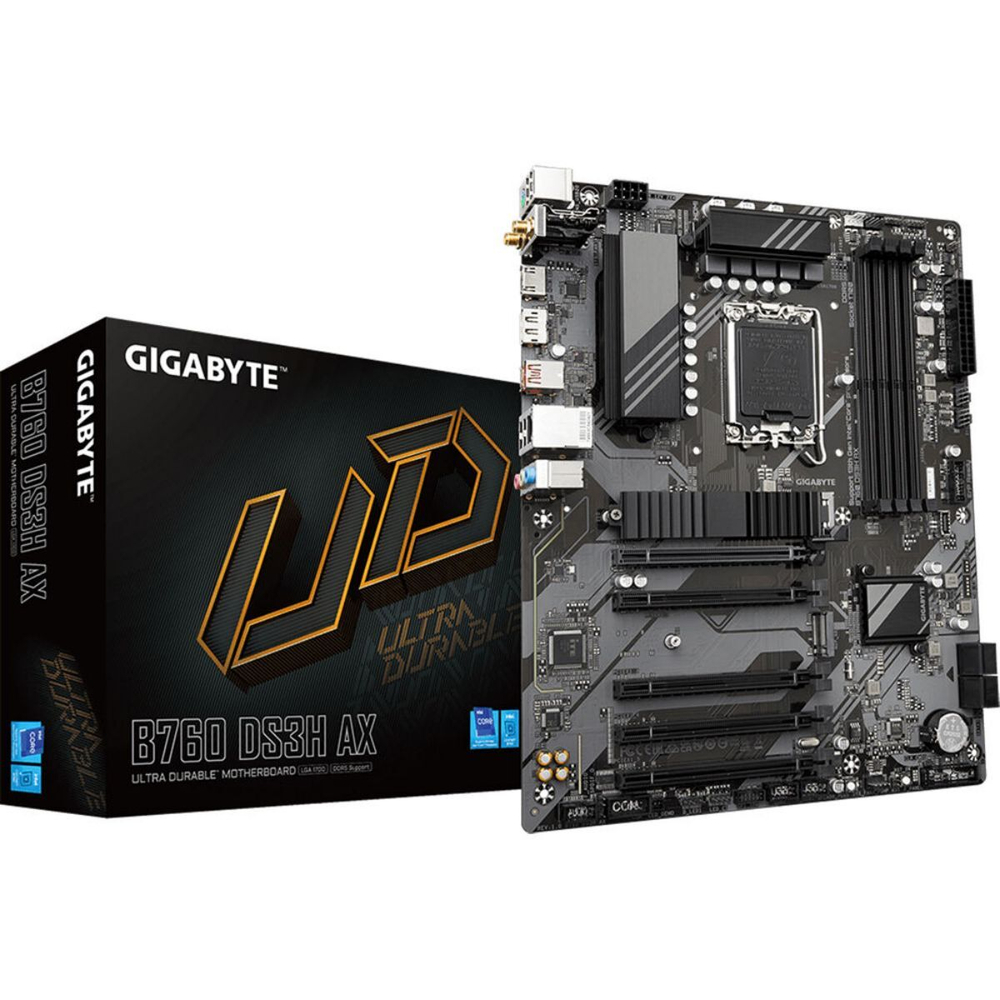 Материнская плата GIGABYTE B760 DS3H AX, LGA1700, DDR5, ATX