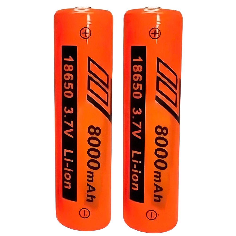 Батарейка Литиевая 8000 mAh 3.7 V  PT-18650. Набор 2 штук