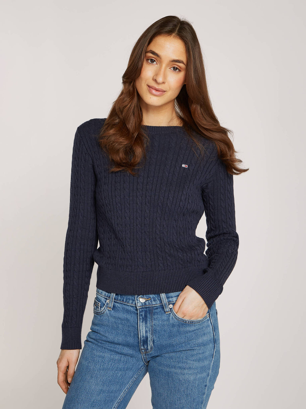 Свитер essential Tommy Jeans - темно-синий(DW0DW18683)