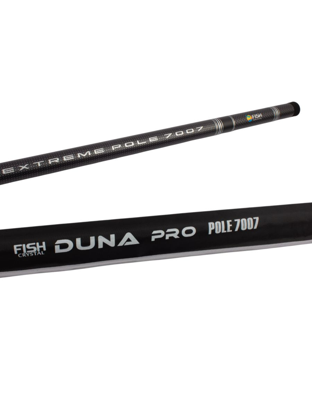Удилище телескопическое без колец (маховое) "DUNA Pro Pole" FISH CRYSTAL , длина 7 м (тест до 28 гр) CARBON 40T
