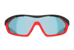 Спортивные очки с диоптриями 720armour Analog Pro / Matte Dark Grey / Matte Carmine Gasket / Smoke Full Blue White Lens