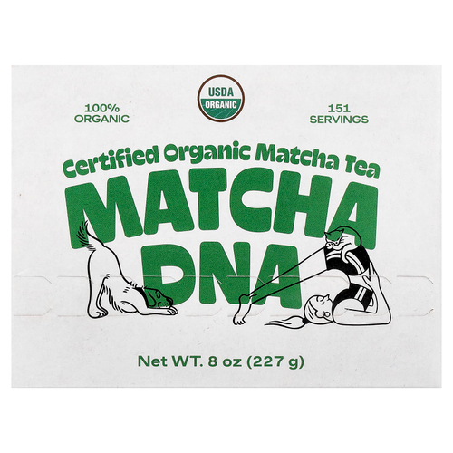 Matcha DNA, сертифицированный органический чай матча, 227 г (8 унций)