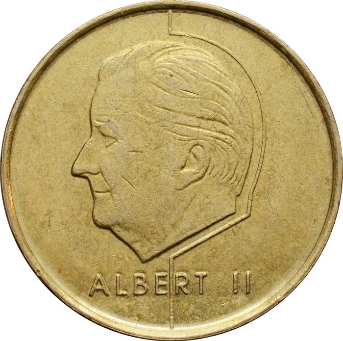 5 франков 1994-2001 Бельгия XF