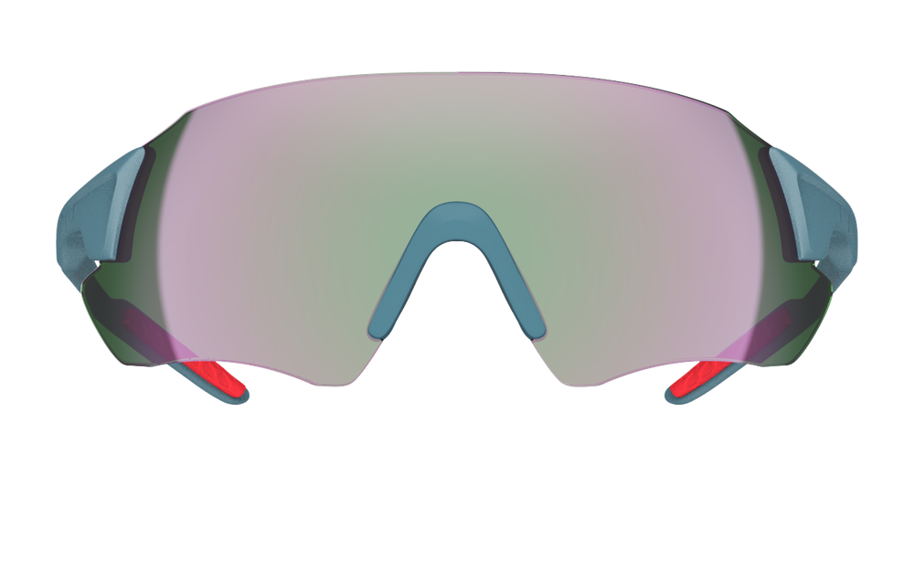 Спортивные очки 720armour Kamikaze + / Matte Teal Blue / HC Violet Pink Lens