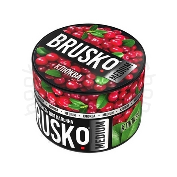 Бестабачная смесь для кальяна BRUSKO, 50 г, Клюква, Medium (M)