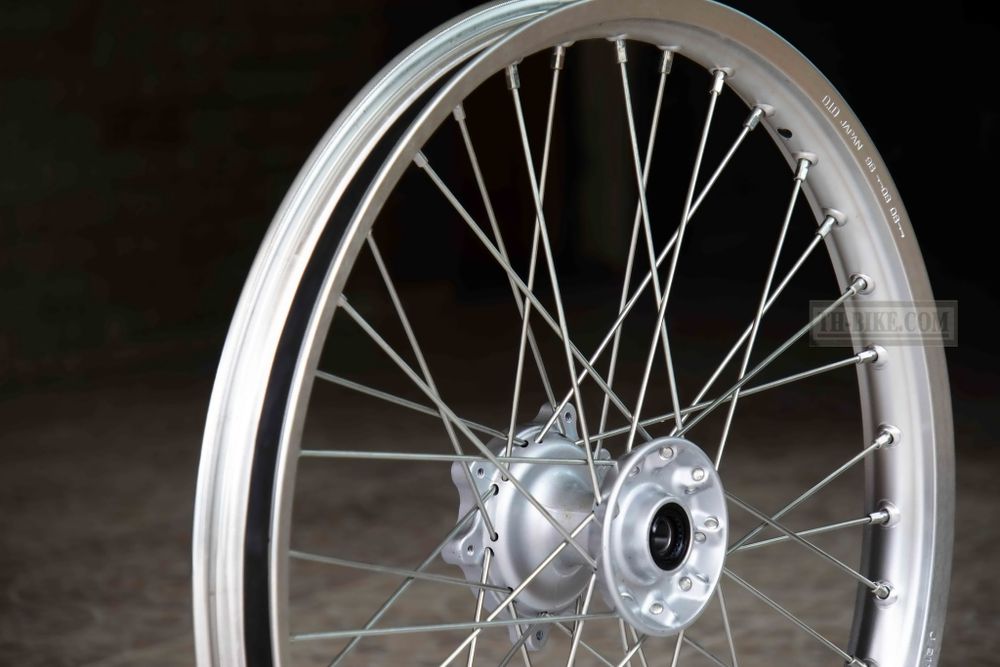 44650-KZZ-900. WHEEL SUB ASSY., FR. Front wheel spoke silver, Honda CRF250L 2012-2016.