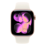 Apple Watch SE 3 (2025), 40 мм корпус из алюминия цвета «Starlight», ремешок Sport Band размера S/M цвета «Starlight»