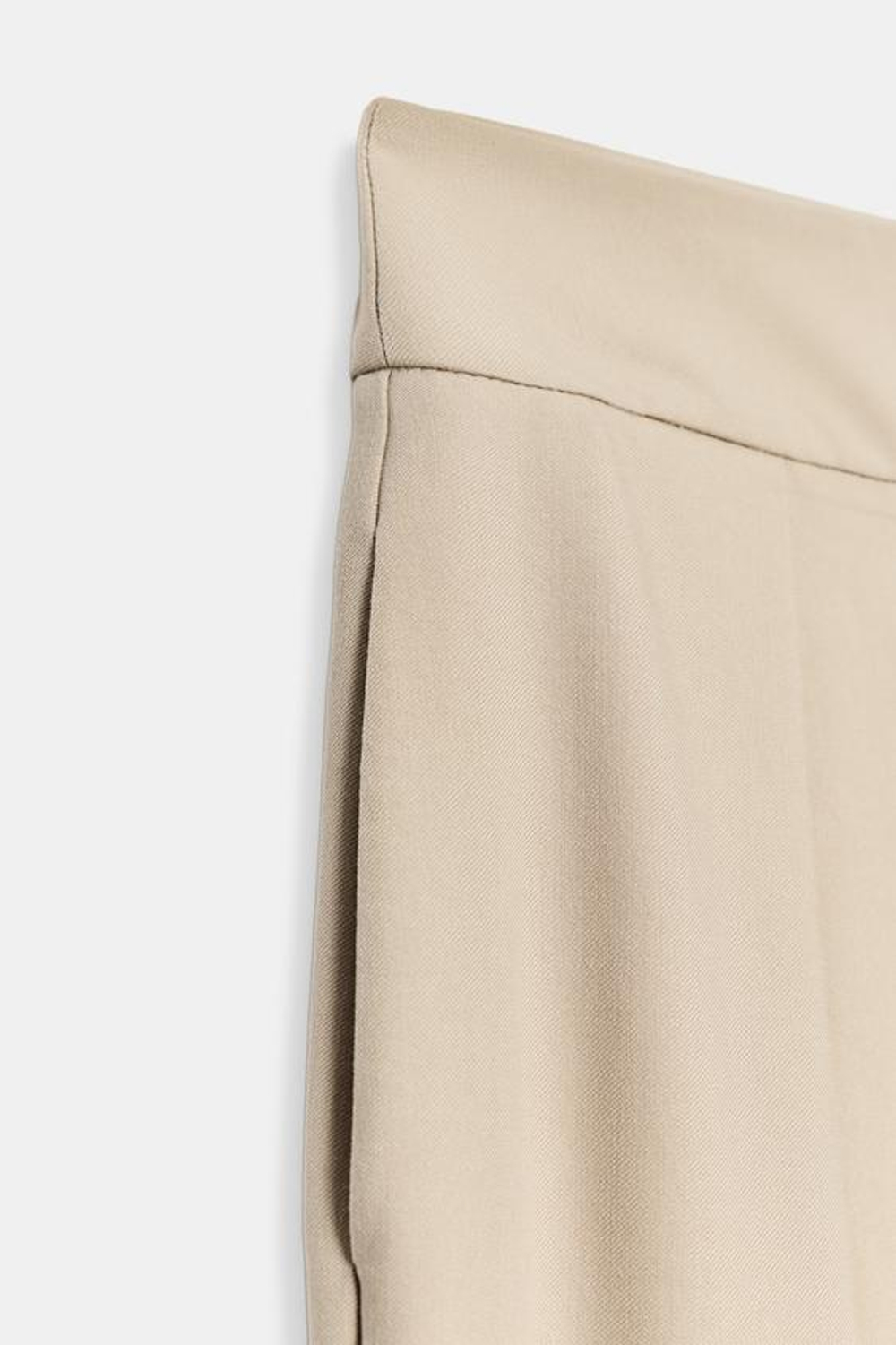 ZARA БРЮКИ CARROT FIT С ЗАЩИПАМИ, СВЕТЛЫЙ ЖЕЛТО-КОРИЧНЕВЫЙ