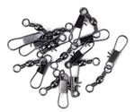 Вертлюг рыболовный  с карабином Mikado With Interlock Snap BN