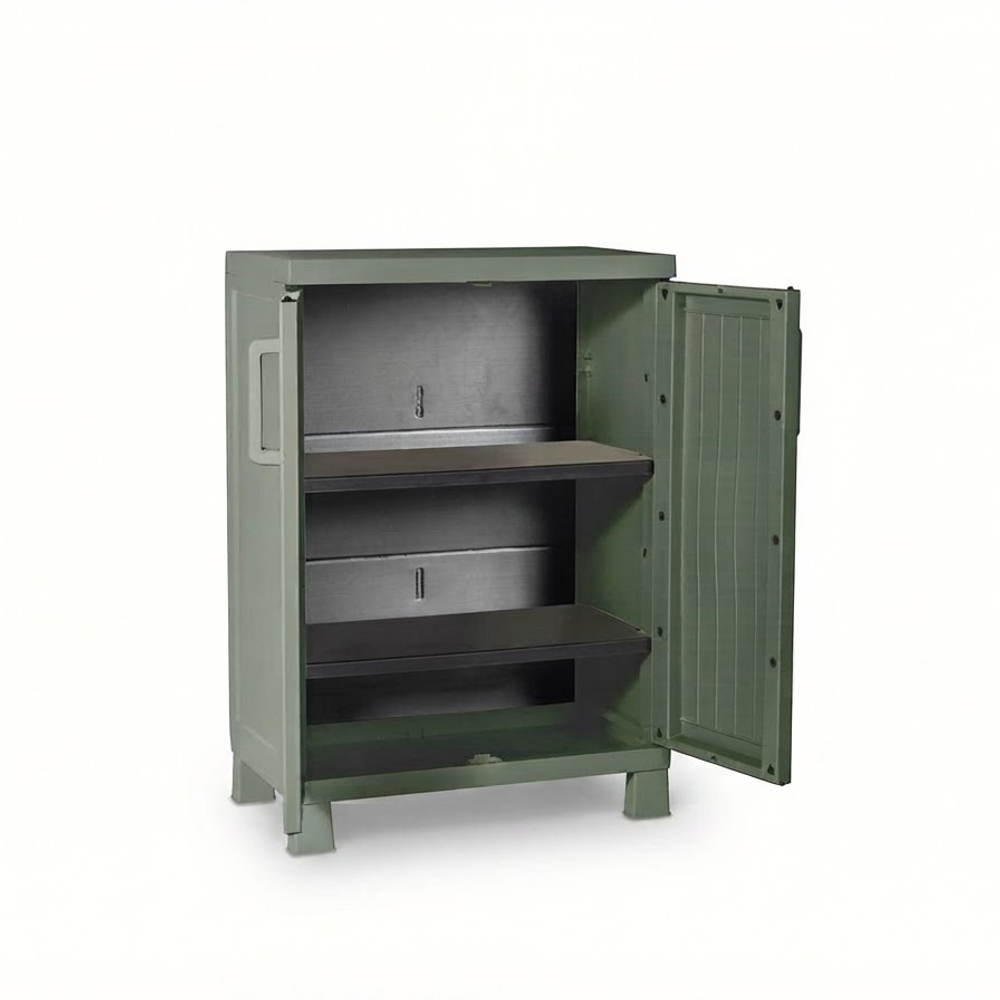 Уличная пластиковая тумба Toomax Wood Cabinet olive