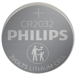 Батарейки Philips CR2032P2/51 литиевые 2шт. CR2032-2BL (2/40/400/56000) | Батарейки Литиевые