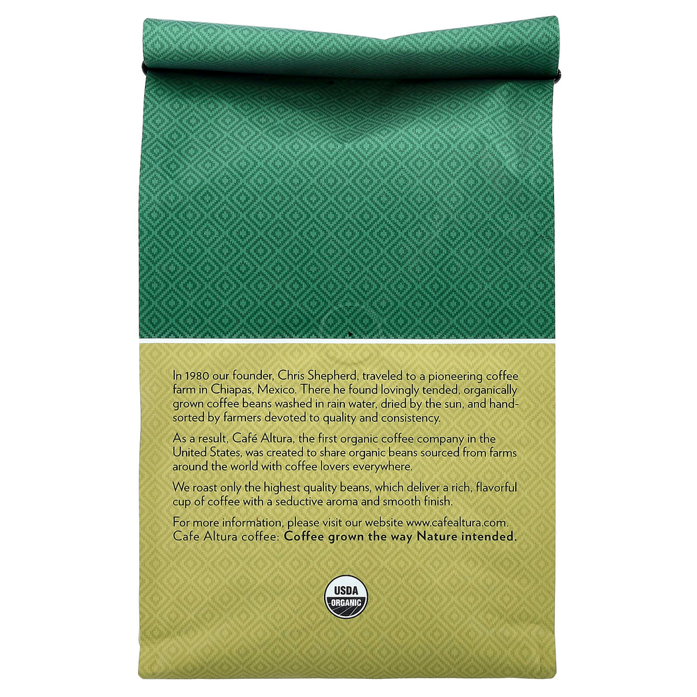 Cafe Altura, органический кофе, итальянский стиль, цельные зерна, французская обжарка, 567 г (20 унций)