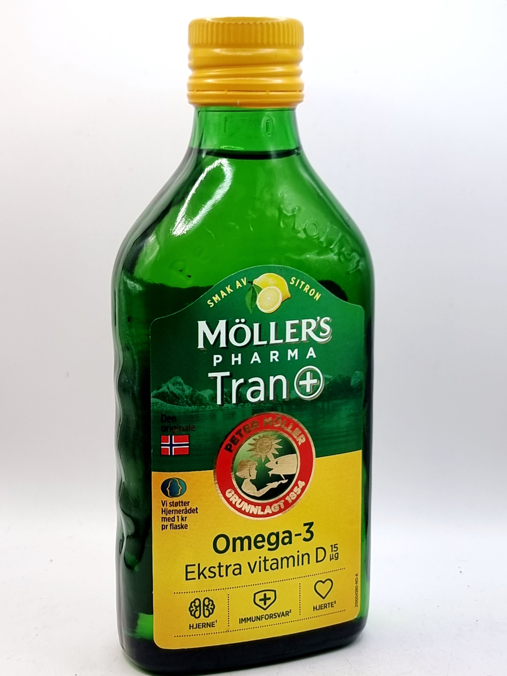 Рыбий жир с цитрусовым вкусом Moller Tran Omega-3 , витамин D 250 мл (Норвегия)