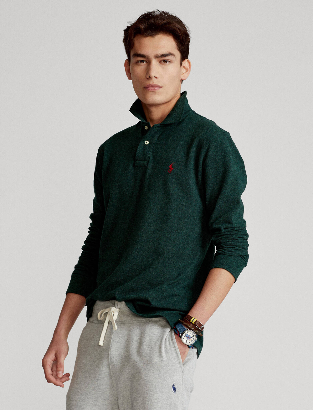Поло POLO RALPH LAUREN - зеленый(710681126)
