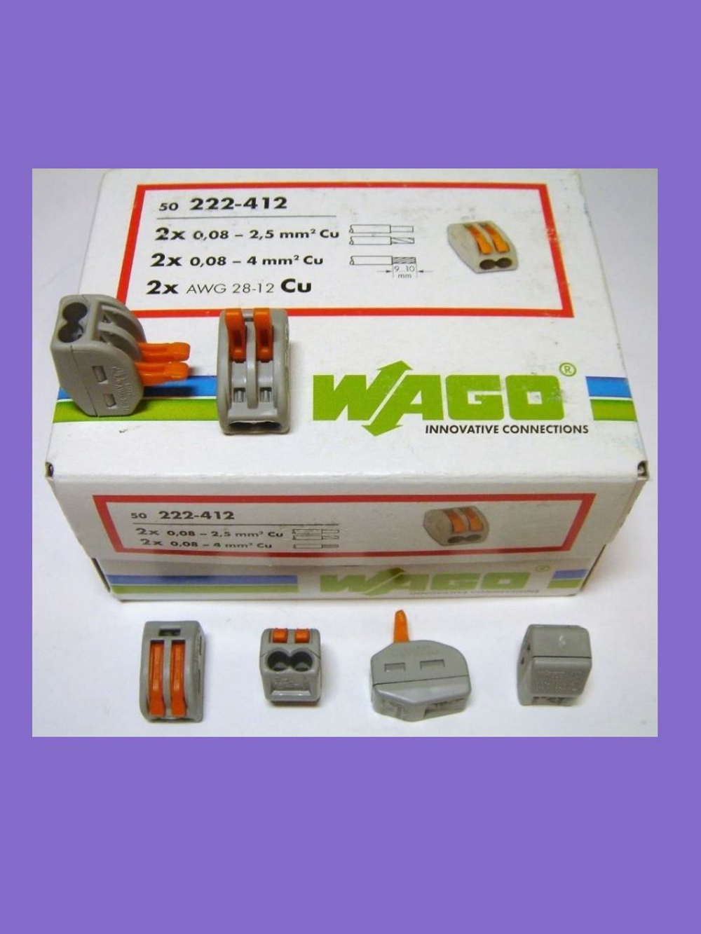 Клеммы WAGO 222-413 50 шт.