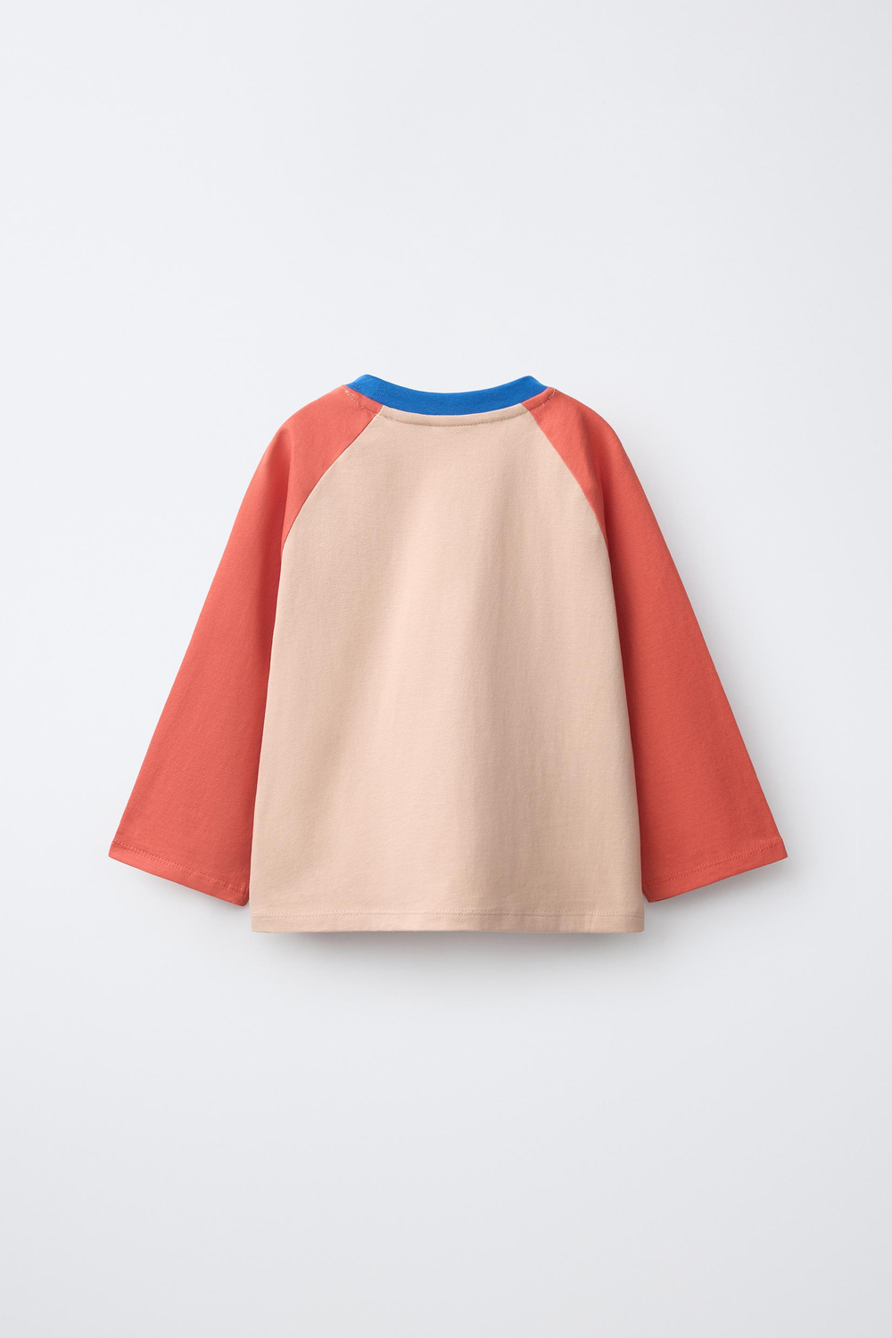 ZARA ФУТБОЛКА РЕГЛАН MICKEY MOUSE © DISNEY, ЯРКО-ОРАНЖЕВЫЙ