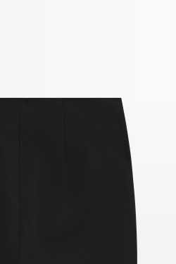 Massimo Dutti Технические брюки-клеш, черный