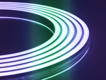 Неоновая лента SPI RGB 24В IP67 10Вт/м 140 LED/м SMD2835 20×13 мм двойное свечение NE-DU560-24-10-WS2811RGB-67