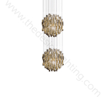 Pendant design lamp  AURA by AXO LIGHT/2 D 45 cm (Brown)